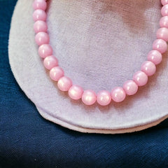 Vintage Pink Lavender Moonglow Lucite Choker Necklace | 1950s Lucite Jewelry | Retro Accessories | Vintage Sustainable Gift Idea