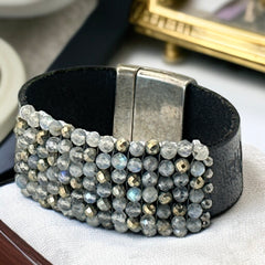 Martell Studio Bracelet – Labradorite &amp; Golden Pyrite