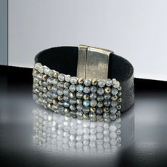 Martell Studio Bracelet – Labradorite &amp; Golden Pyrite