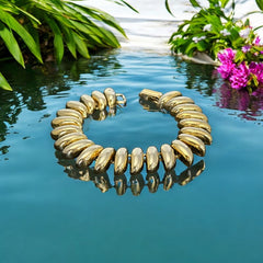 Vintage Chunky Gold Tone San Marco Style Links Bracelet