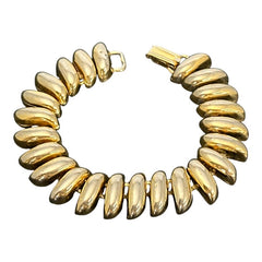 Vintage Chunky Gold Tone San Marco Style Links Bracelet