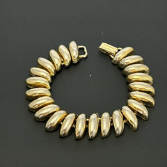 Vintage Chunky Gold Tone San Marco Style Links Bracelet