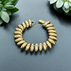 Vintage Chunky Gold Tone San Marco Style Links Bracelet