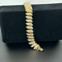 Vintage Chunky Gold Tone San Marco Style Links Bracelet