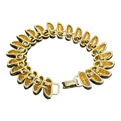 Vintage Chunky Gold Tone San Marco Style Links Bracelet