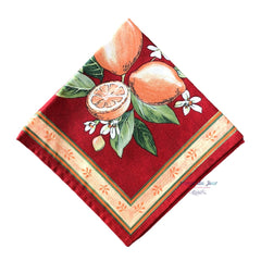 Provence Cotton Napkin - Lemons Red - Set of 6