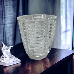 Vintage Orrefors Mid Century Modern Simon Gate Cut Crystal Small Vase