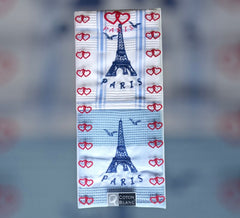 Tour Eiffel Waffle Dish Towel Gift Set - Coton Blanc