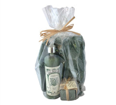 Olive Marseille Soap, Olive Shower Gel & French Washcloth Gift Set