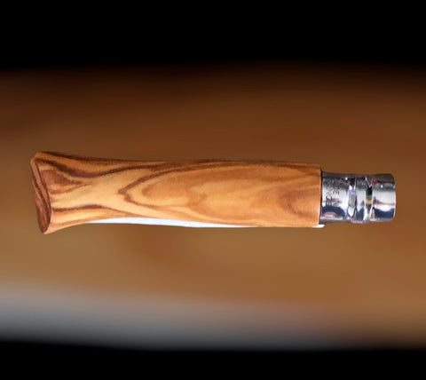 French Number 9 Folding Olivewood Knife - Opinel