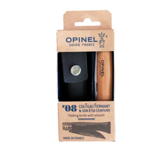 Number 8 Folding Knife &amp; Sheath Gift Box - Opinel