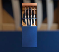 French Limited Edition Laminated Birch Table Knife Set of 4 - Opinel