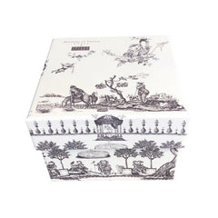 Marseille Soap Gift Box  - Toile de Jouy Gray - Senteurs de France