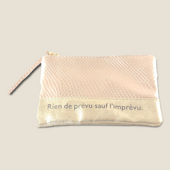 Zipper Pouch - Rien de Prévu sauf l'Imprévu - Small