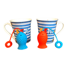 French Fish Tea Infuser - Red or Blue