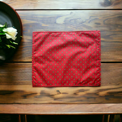 Provence Placemat - Lisa Floral Red - Coated Cotton