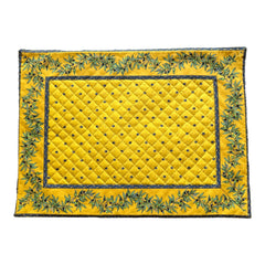 Provence Quilted Placemat - Olivette Yellow - Marat d'Avignon