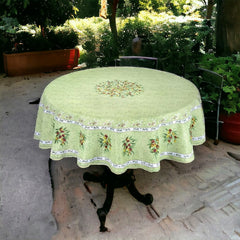 Provence Round Tablecloth - Olives Green