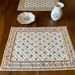 Provence Quilted Placemat - Moustiers Red