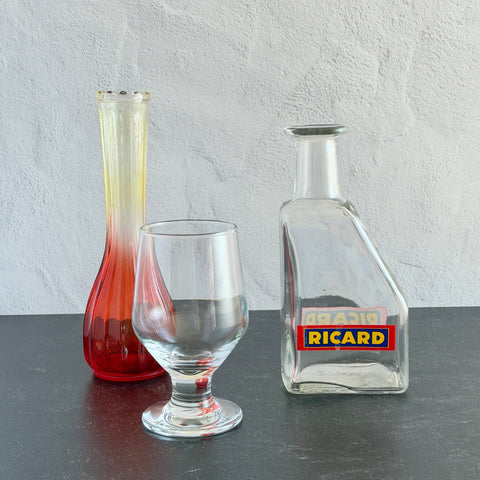 Vintage Ricard French Glass Pitcher / Carafe