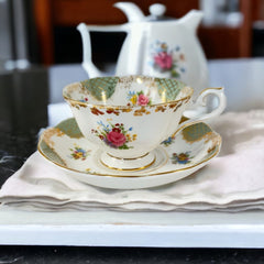 Vintage Royal Albert 'Josephine' Empress Series Tea Cup and Saucer Set