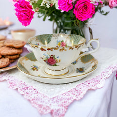 Vintage Royal Albert 'Josephine' Empress Series Tea Cup and Saucer Set