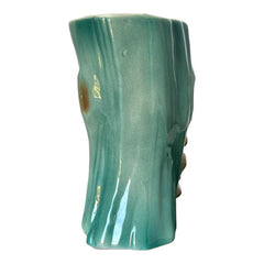 Vintage Royal Copley Bear on Tree Trunk Ceramic Vase