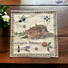 French Decorative Tapestry Cushion Cover | Provence Villages | Provence Lover Gift