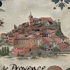 French Decorative Tapestry Cushion Cover | Provence Villages | Provence Lover Gift