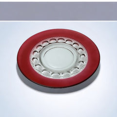 Vintage Tiffin Franciscan Kings Crown Ruby Thumbprint Glass Dessert/Salad Plates Set of 4