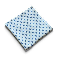 Provence cotton napkins in white with blue floral pattern from the Le Cluny Lisa French Country Collection.