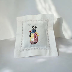 Embroidered Lavender Sachet Mini Pillow - Brittany