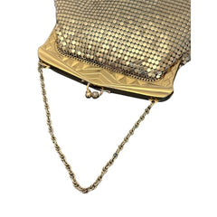 Vintage Whiting and Davis Art Deco Gold Mesh Evening Purse | Elegant 1930s/40s Accessories | Holiday Gift Idea