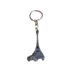 Eiffel Tower Keychain - Vintage 2CV Citroen