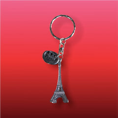 Eiffel Tower Key Chain with Charm