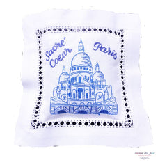 Embroidered Lavender Sachet - Sacre Coeur