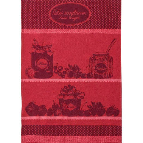 French Dishtowel - Les Confitures Fruits Rouges - Coucke