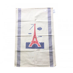 French Dish Towel - The Seine in Paris - Blue