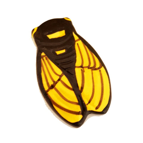 Decorative Magnet - Cicada - Yellow