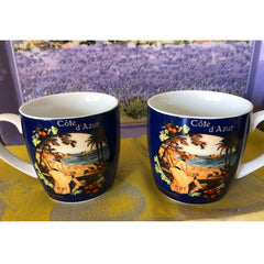 French Riviera Mug - Cote d'Azur Vintage Image