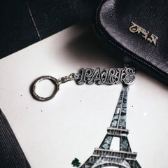 Paris Letters Keychain