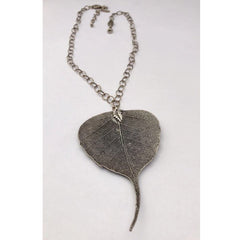 Silver Plated Leaf Necklace