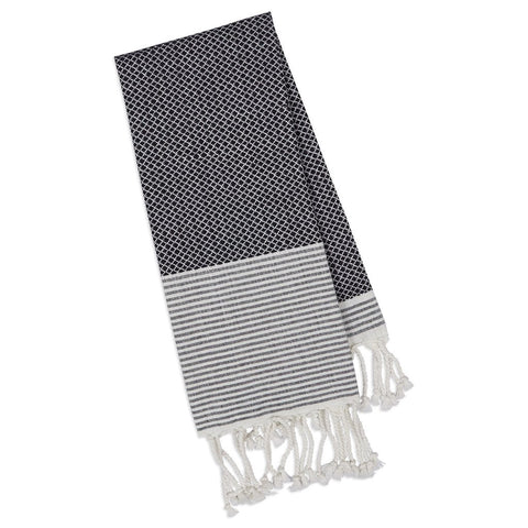 Fouta Towel/Throw - Large - Black Diamond