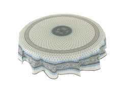 Provence Coated Tablecloth - Bastide Grey Round