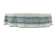 Provence Coated Tablecloth - Bastide Grey Round