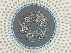 Provence Coated Tablecloth - Bastide Grey Round