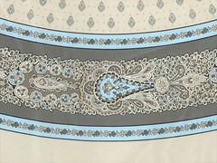 Provence Coated Tablecloth - Bastide Grey Round