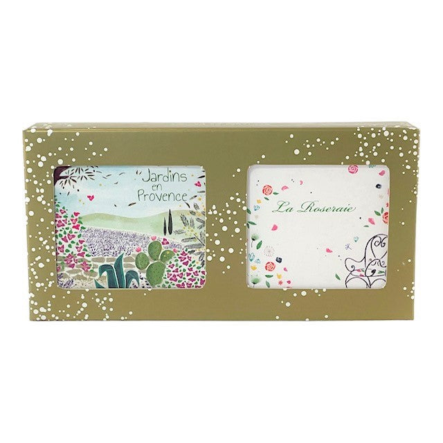 French Soap Gift Box  - Rose & Lavender - Senteurs de France