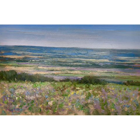 Provence Oil Painting - Lavandes vers Valensole 2