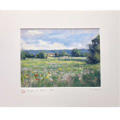 Provence Oil Painting - Campagne vers Peipin